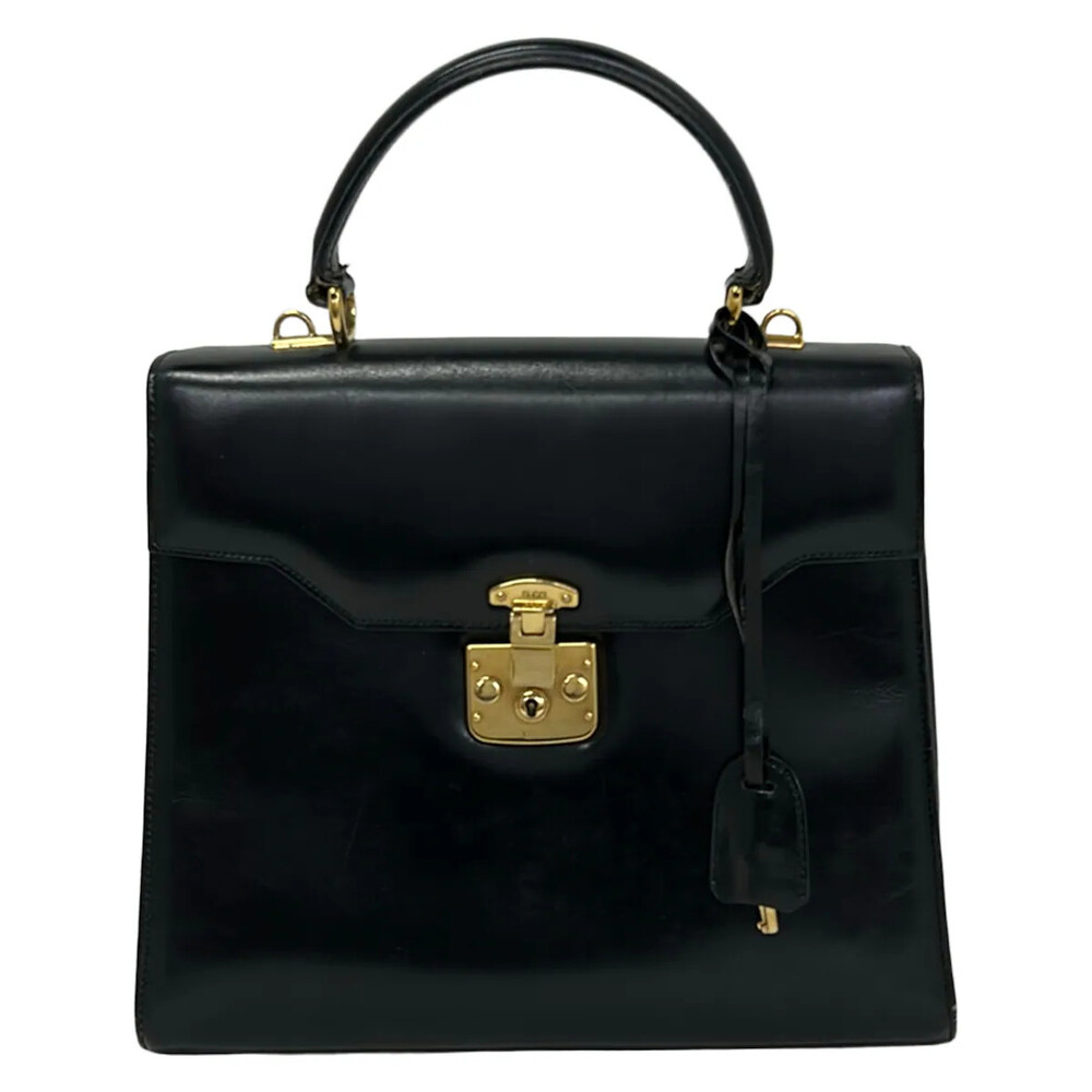 Gucci Lady Lock Black Leather Handbag #335279G62B